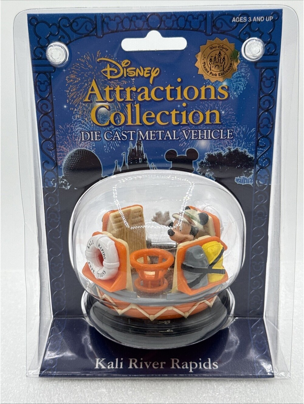 Disney Parks Attractions Collection Kali River Rapids Ride Mickey Safari Diecast